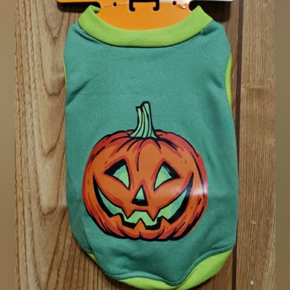 dog sweatshirt XL Halloween Fall pumpkin jack o lantern shirt Costume